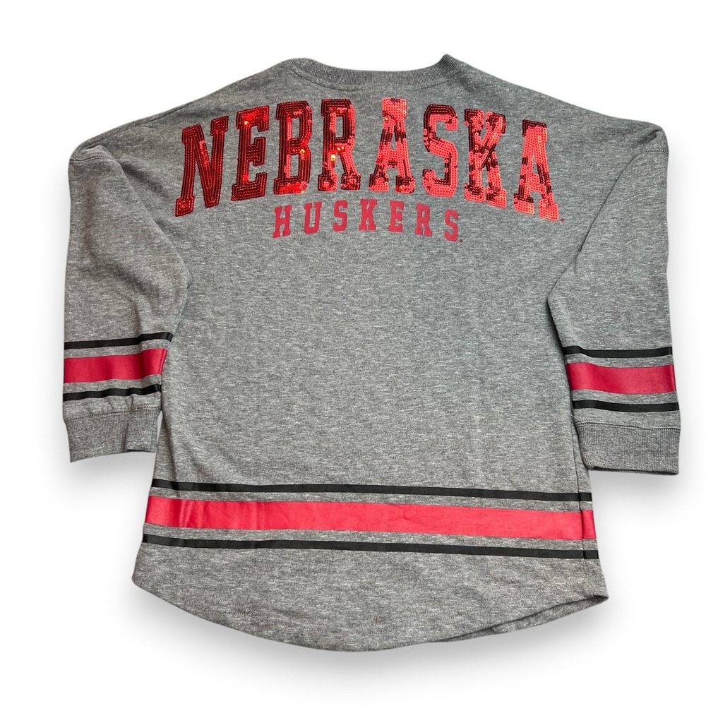 NWT Colosseum Nebraska Huskers Spirit Jersey Style Shirt Size Small Grey Gameday